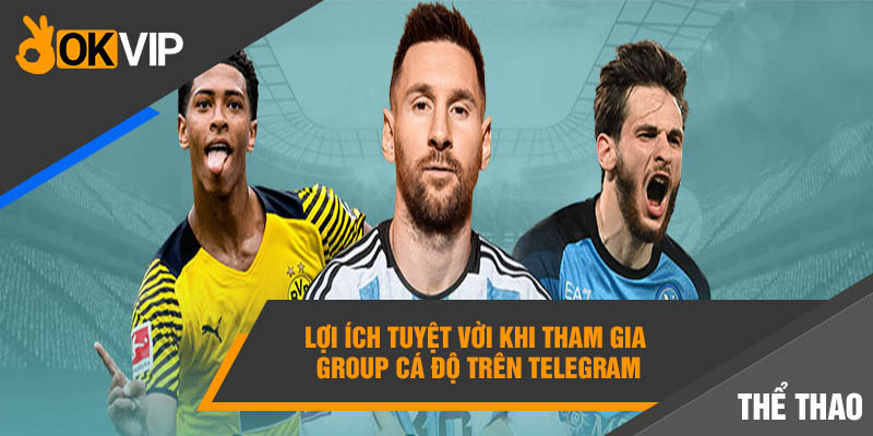 Nhóm Cá Độ Bóng Đá Telegram Okvip Uy Tín Số 1 Thị Trường 3 Lợi ích tuyệt vời khi tham gia group cá độ trên Telegram